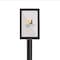 Montour Line Sign Frame Floor Standing 7 x 11 in. V Black Steel FS200-711-V-BK - alternate 1